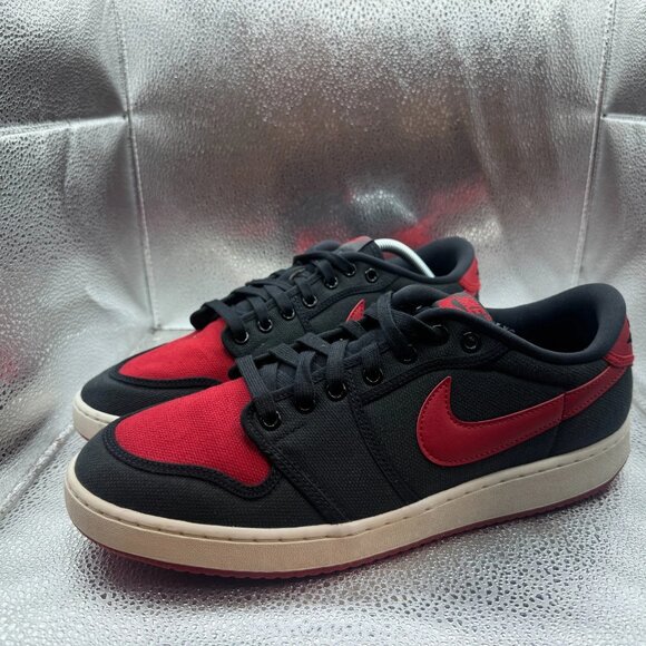 Size 11.5 Nike Air Jordan KO 1 Low QS Mens Black Red Athletic Shoes DX4981-006‎ main image 5